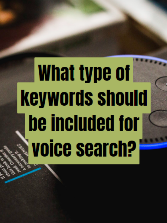 What type of keywords should be included for voice search?